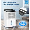 imageTABYIK 30Pint HighCapacity Dehumidifier with Auto ShutOff Customizable Humidity Settings and BuiltIn Timer for Large Rooms and Damp Areas