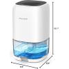 imageTABYIK Dehumidifier 35 OZ Small Dehumidifiers for Room for Home Quiet with Auto Shut Off Dehumidifiers for Bedroom 280 sq ft Bathroom RV ClosetBlueWhite