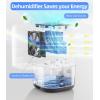 imageTABYIK Dehumidifier 35 OZ Small Dehumidifiers for Room for Home Quiet with Auto Shut Off Dehumidifiers for Bedroom 280 sq ft Bathroom RV ClosetBlueZGrey