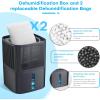 imageTABYIK Moisture Absorber 1000ml 34OZ x 2 Pack Disposable Dehumidifier with Refiil Bags Portable Dehumidifier for your Bathroom Closet RV Kitchen and Bedroom 15 No Electricity Required