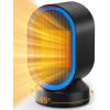 imageTABYIK Space Heater Electric Space Heaters for Indoor Use Small Portable Heater 45 Oscillating Personal Heater for Bedroom Home Office Black