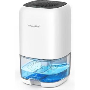 imageTABYIK Dehumidifier 35 OZ Small Dehumidifiers for Room for Home Quiet with Auto Shut Off Dehumidifiers for Bedroom 280 sq ft Bathroom RV ClosetBlueWhite