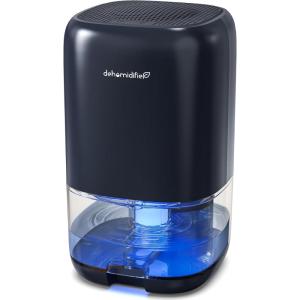 imageTABYIK Dehumidifier 35 OZ Small Dehumidifiers for Room for Home Quiet with Auto Shut Off Dehumidifiers for Bedroom 280 sq ft Bathroom RV ClosetBlueZNavy Blue