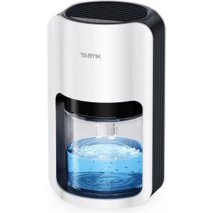 imageTABYIK Dehumidifiers for Home 42oz Dehumidifier for Bathroom Dehumidifiers for Room with Auto Shut Off Auto Defrost Quiet Dehumidifiers for Bedroom Wardrobe Closet Trailer RV