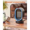 imageTABYIK Space Heater for Indoor Use 45Oscillating Portable Heater Fast Heating Ceramic Heater Quiet Heat with 7 Safety Protections Small Electric Heaters for Indoor Office Desktop Home Black