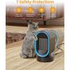 imageTABYIK Space Heater for Indoor Use 45Oscillating Portable Heater Fast Heating Ceramic Heater Quiet Heat with 7 Safety Protections Small Electric Heaters for Indoor Office Desktop Home Black