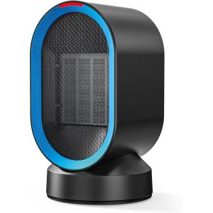 imageTABYIK Space Heater for Indoor Use 45Oscillating Portable Heater Fast Heating Ceramic Heater Quiet Heat with 7 Safety Protections Small Electric Heaters for Indoor Office Desktop Home Black